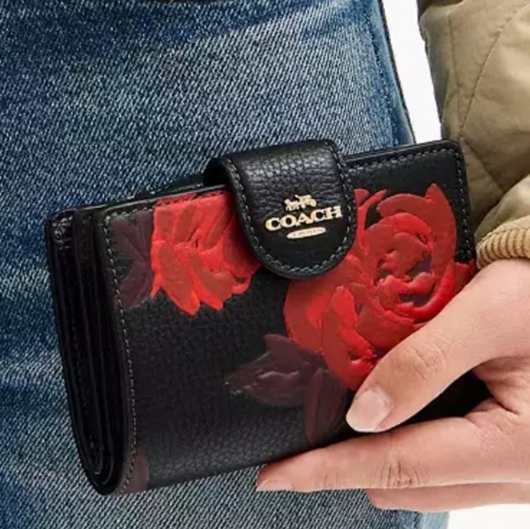 Coach Station Tote And Wallet Set NWT Rose Camo - Picture 2 of 16